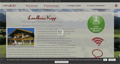 Desktop Screenshot of landhaus-kopp.de
